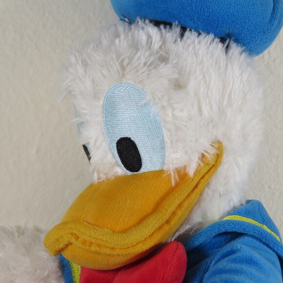 Donald Duck 15" Disney Parks Plush Stuffed Animal Blue Jacket Red Bow Tie - Picture 15 of 15